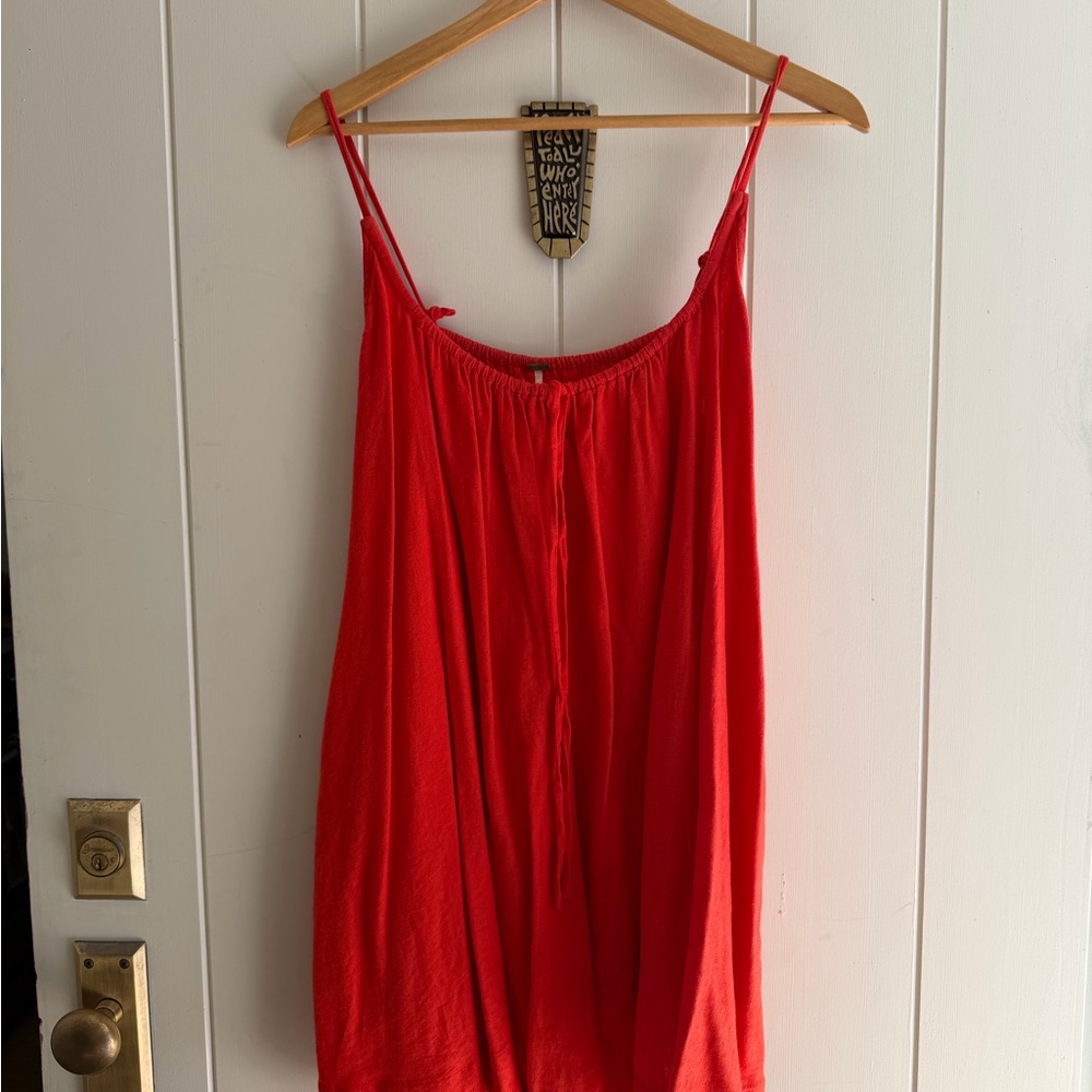 Free People Vibrant Red Mini Dress - Picture 3 of 5